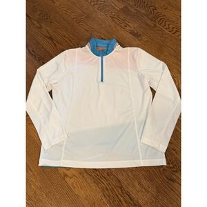 EP Pro Tech Golf Top Womens Large 1/4 Zip Collar‎ Athletic Shirt